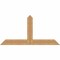 Ekena Millwork Portland Timber Gable Bracket, Western Red Cedar, 60"W x 30"H x 1 1/2"D x 5 1/2"F, 12/12 Pitch GBW060X30X0206POR00SWR - alternate 1